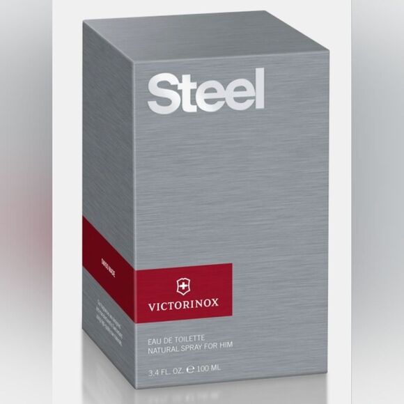 NIB Steel Victorinox Swiss Army cologne 3.4 FL OZ - Picture 6 of 10